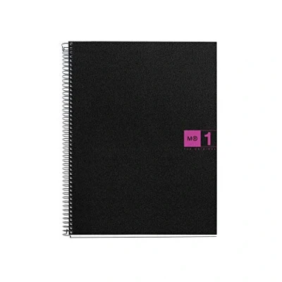 Image of Mr Basicos Pad 1 2655 colore Format A5 80 Sheets Thickness Cuadricula Polypropylene Fuchsia