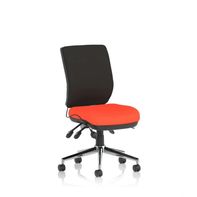 Image of Chiro Medium Back Bespoke Colour Seat Tabasco Orange No Arms