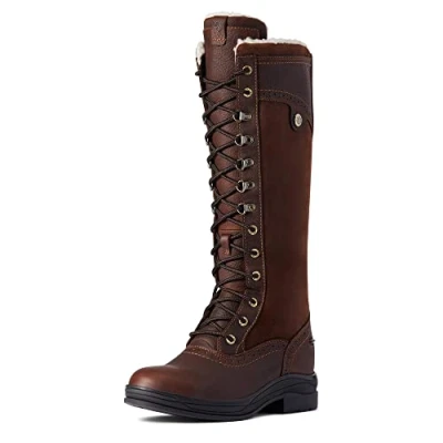 Image of ARIAT Womens Wythburn H20 Water Hydration Tall Boots Boot Dark Brown Lightweight Waterproof Sprayproof Footwear UK Size 6.5