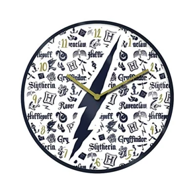 Image of Pyramid International HARRY POTTER Lightning Scar 10&quot; Wall Clock in Gift Box Official Merchandise