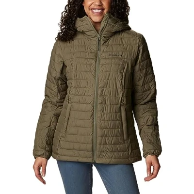 Image of Columbia Women&#039;s Silver Falls Hooded Jacket, Puffer Chalk, Size XL