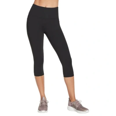 Image of Skechers Women&#039;s Gowalk High Waisted Capri Leggings, Black, M UK