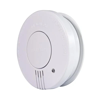 Image of Mercury, SD102P, Smoke Alarm for Home Photoelectric Battery Detector with Large Hush/Test Button, Supplied And Fixing Kit Fully Certified, White, 1 unit, Matte Finish