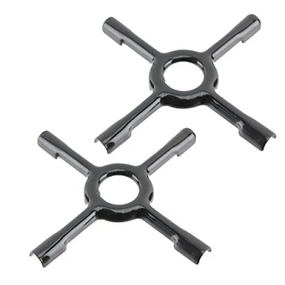 Image of Spares2go Universal Gas Hob Ceramic Pan Support Moka Trivet Stand (Medium, 150mm, Pack of 2)