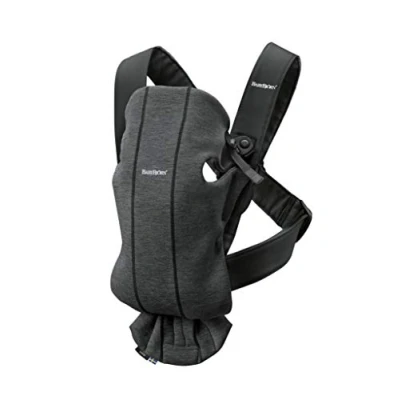 Image of BabyBjörn Baby Carrier Mini, 3D jersey, Charcoal grey