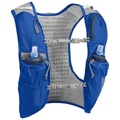 Image of CAMELBAK Ultra Pro 7 Litre Hydration Vest with 2 Quick Stow 500ml Flasks Nautical Blue/Black Small