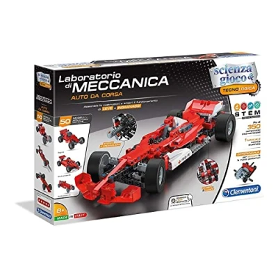 Image of Clementoni 19038 Mechanics Laboratory Racing Cars, Single, Multi Coloured, 45.1 x 7 31.1 cm