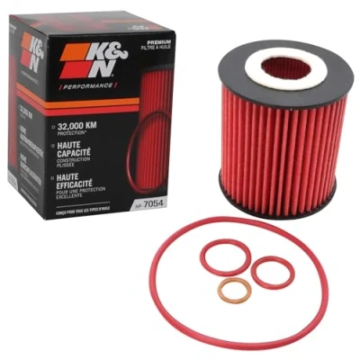 Image of 11427501676, 11427508969, 11427619232, 11427619319 Oil Filter K&amp;N Filters HP 7054 Insert BMW: 3 Saloon, Touring