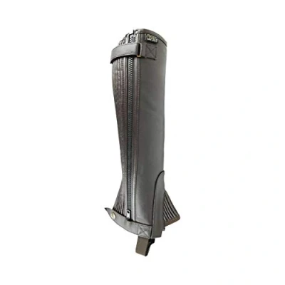 Image of AK Thunder Leather Horse Riding Half Chaps (Brown, XS)