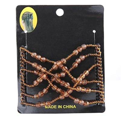 Image of Magic Hair Comb Clip Beauty Decoration Comb(Brown)