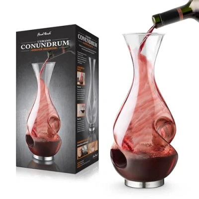 Image of L&#039;GRAND Conundrum Wine Aerator Decanter Full Bottle 750ml Capacity