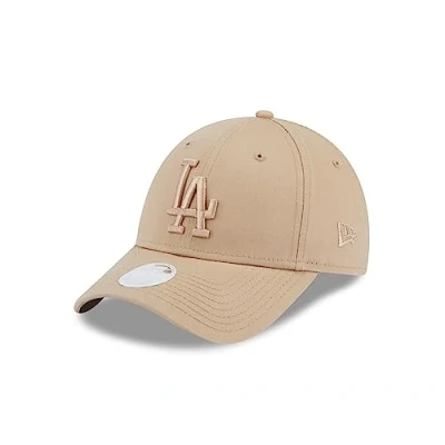 Image of New Era Los Angeles Dodgers MLB Damenkappe beige Cap verstellbar tonales LA Logo Basecap für Frauen