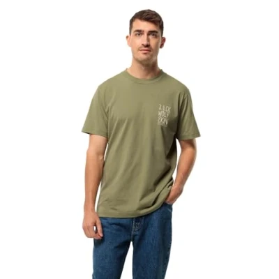 Image of Jack Wolfskin Men&#039;s Tent T M Shirt, Bay Leaf,