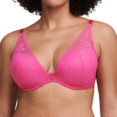 Image of Passionata Womens Maddie Plunge T Shirt Bra Nile Green Purple Nylon Size 32D