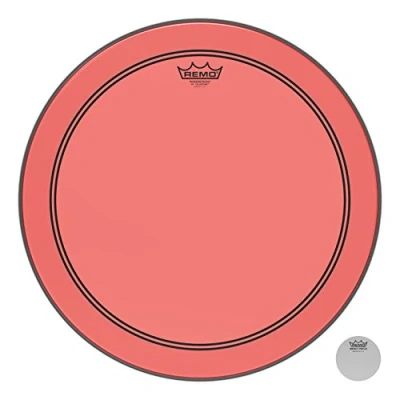 Image of Remo Colortone Powerstroke 3 Clear Bass Drum 18 Inches Red P3 1318 CT RD