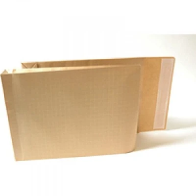 Image of New Guardian Armour Envelopes Peel And Seal Gusset 50mm 135gsm Kraft Manilla 380x280mm [Box 100]