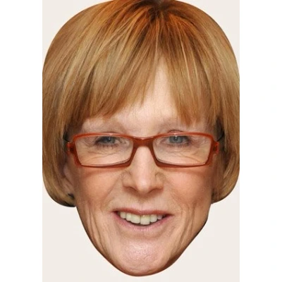 Image of FoxyPrinting Anne Robinson Celebrity Cardboard Party Face Mask Fancy Dress