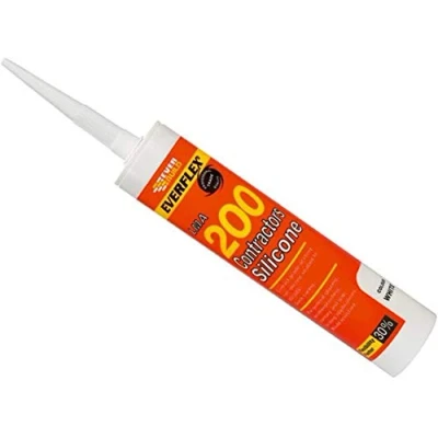 Image of Everbuild 2 X 200BK 295ml Contractors LMA Silicone Sealant Black