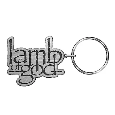 Image of Lamb of God Logo Keyring (One Size) (Silver/Black)