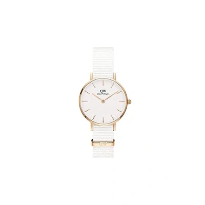 Image of Daniel Wellington Petite Dover, White/Rose Gold Watch, 28mm, NATO, for Women
