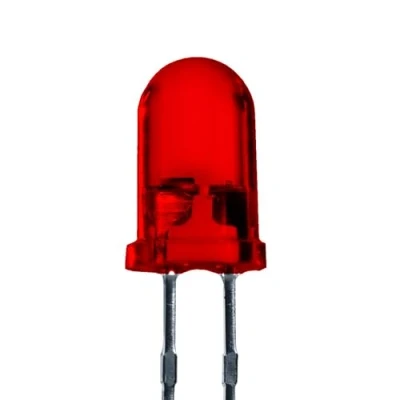 Image of Lumetheus LEDs 5 mm Colour red Extra Super Bright 3000 mcd 50 pieces 2 3 Volts Pin Light Emitting LED Diode Diffused Lens