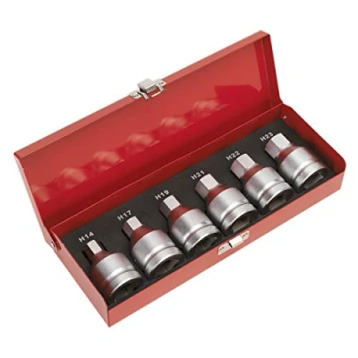 Image of Sealey Premier Hex Socket Bit Set 6pc 3/4&quot;Sq Drive