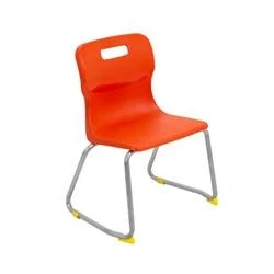 Image of Titan Skid Base Chair Size 3 350mm Seat Height Orange T23 O