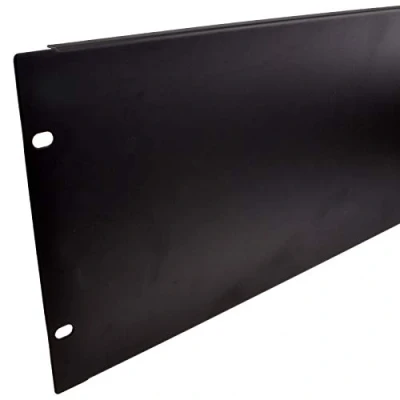 Image of kenable Blanking Plate Solid 4U for Comms Data Cabinet Rack 19 inch Black