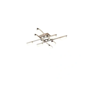 Image of Lindby Mally LED ceiling light in chrome, 8 bulb