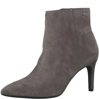 Image of s.Oliver Women&#039;s Boot Heel 5 25316 43 Ankle, Taupe, 4.5 UK