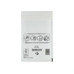 Image of Mail Lite Bubble Postal Bag White B00 120x210 Pack of 100 101097839