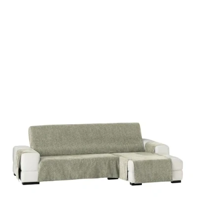 Image of Eysa Dream non elastic chaise longue 240 cm right, front view, color 31 mink, Chenille, 37 x 9 29