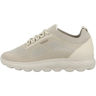 Image of Geox Women&#039;s D Spherica Sneaker, Off White, 4 UK