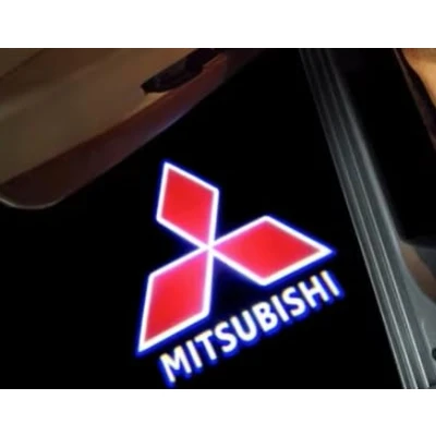 Image of THOMIX Car Door Logo Projector for Mitsubishi Outlander ASX Lancer EX, Projection Lamp Laser Welcome Light Entry Lighting Puddle Lights Accessories,2PCS