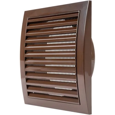 Image of Brown Exhaust Hood Vent 150 mm / 6&#039;&#039; Inch with Built in Pest Guard Screen, Brown, Air Cover, HVAC Duct Cap