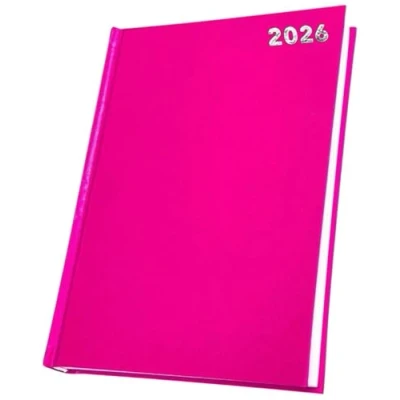 Image of PaulStore 2026 Diary A4/A5/A6 Pastel Colour Fashion Week To View, Day A Page Desk (Pink, A5 View)