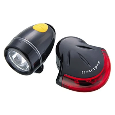 Image of Topeak Highlite Combo II Bike / Cycle Light Set Black
