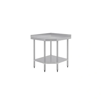 Image of Vogue Stainless Steel Corner Table 700mm