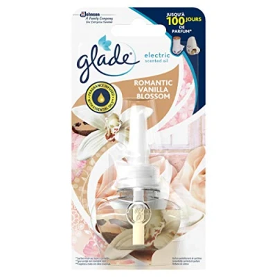 Image of Glade Électric Scented Oil Romantic Vanilla Blossom, Refill for Electric Diffuser, 1 Refill, 20 ml