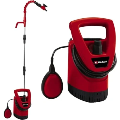 Image of Einhell Rain barrel pump GE SP 3546 RB (350 W, max. 4.600 l/h, delivery head of 11 m, foreign bodies up to 2.5 mm, carry handle, infinitely adjustable float switch, flexible swan neck)