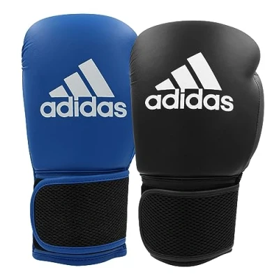 Image of Adidas Hybrid 25 Boxing Gloves in Blue 6oz