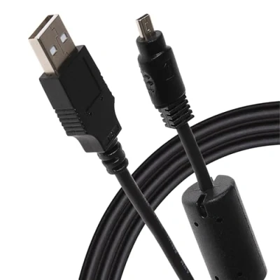 Image of Praktica USB A 2.0 to 8 Pin Mini Camera Charging Cable 0.5m