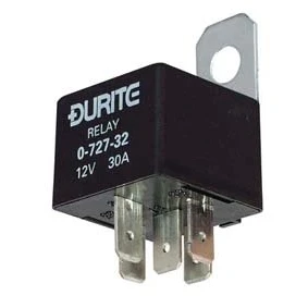 Image of Durite Relay Mini Make/Break Twin Terminal 30 amp 12 volt