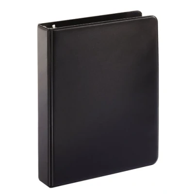 Image of Cardinal Mini Round Ring Binder, 1 Inch, 8 1/2 Inch x 5 Black (07201)
