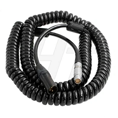 Image of HangTon 24V Coiled Power Cable XLR 3 Pin to 8 for ARRI Alexa Mini, Amira, Mini LF Camera