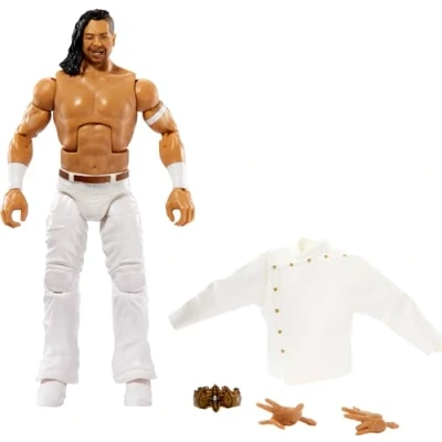 Image of Mattel WWE King Nakamura Elite Collection Action Figure, 6 inch Posable Collectible Gift for Fans Ages 8 Years Old &amp; Up