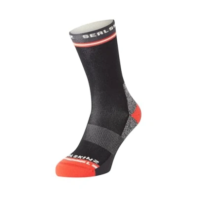 Image of SEALSKINZ Blofield Anti Blister Mid Length Running Sock, Black, M