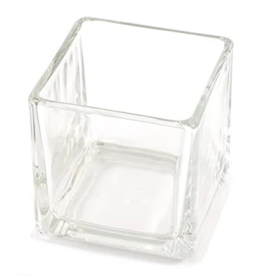 Image of Cube Candle Glass Jar 29cl x 36
