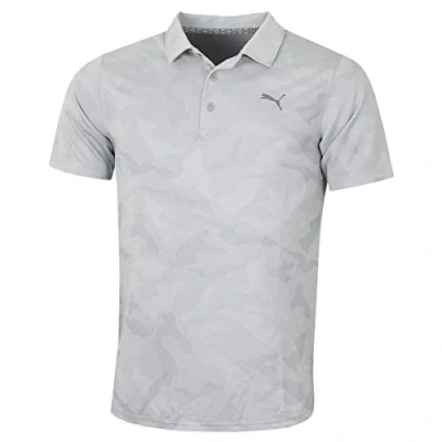 Image of PUMA Golf Mens Alterknit Camo Polo Shirt Quarry M
