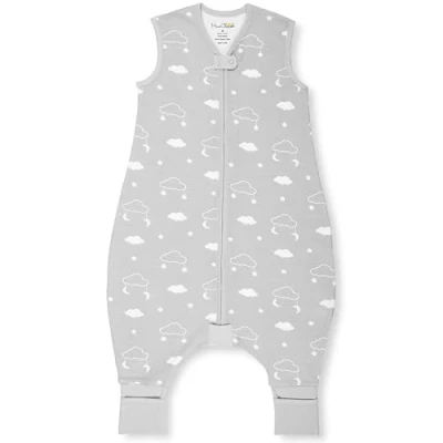 Image of Toddler Sleep Sack with Feet, 2.5 TOG Organic Cotton Baby Sleeping Bag Legs, Wearable Blankets for Walkers w/ 2 Way Zipper, Girls &amp; Boys, Early Walker 6 18 Month